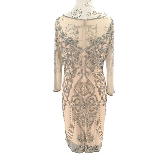 Prelude Gatsby formal beaded evening gown Size 10 Holiday party cocktail event - Picture 2 of 11